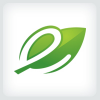 Leaf Letter E Logo Template