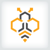 Hexagon Bee Logo Template