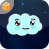 Happy Cloud in The Space - Buildbox Game Template