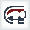 Letter C and Hammer Logo