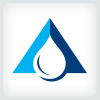 Letter A Droplet Logo