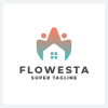 Flower House Real Estate Logo