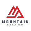 Letter M - Mountain  Logo
