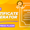 Course Certificate Generator WordPress Plugin