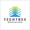Abstract Tech Tree Logo