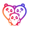 Love Panda Logo Panda Logo Cuddle cation Logo