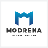 Modrena Geometric M Logo