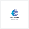Digital Brain Ai Code Logo