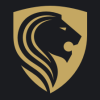 Golden Lion Shield Logo Template