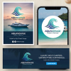 Aquavoyage Luxury Ocean Travel Logo Design