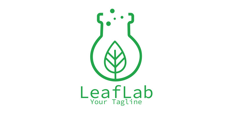 Eco-Friendly Nature and Science Laboratory Logo