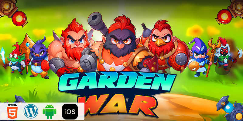 Garden War - HTML5 Construct 3 Game