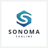 Hexagonal S Letter Logo
