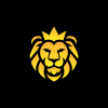 Golden Minimalistic Lion Logo