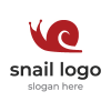 Snail logo vector design