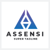 ASSENSI Abstract Triangle A Logo
