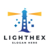 Lighthex Lighthouse Pixel Logo