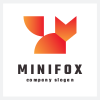 Abstract Geometric Fox Logo