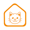 Cute Cat House Logo Design