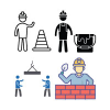 Construction Icons Pack Vector Set