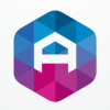 Letter A Hexagon Pixel Logo Design Vector v17