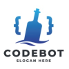 Codebot Message in a Bottle Logo