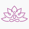 Mono Line Lotus Yoga Logo