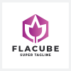 Flower Geometric Cube Logo