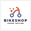 Abstract Digital Bike Logo