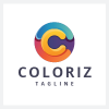 Colorful Circular C Letter Logo