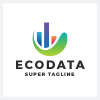Abstract Eco Data Logo