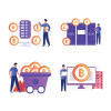Blockchain Vector Illustration Pack – Decentrali