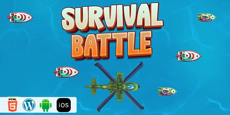 Survival Battle - HTML5 Construct3 Game