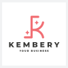 Kembery Letter K Sparkle Logo