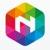 Letter N Hexagon Colorful Logo Design Vector v04