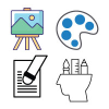 Art And Culture Icons Pack - Creative Art Symbols