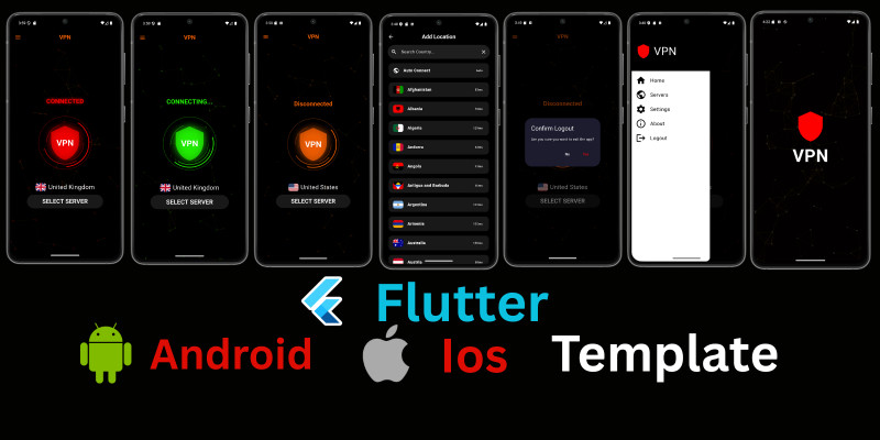 VPN Template – Flutter OpenVPN Client