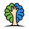 Human Care Brain Tree Logo Design Vector Icon