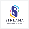 Stream Letter S Pro Logo