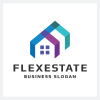 Flex Real Estate Letter F Logo