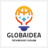 Global Idea Light Bulb Logo