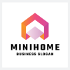 Mini Home Real Estate Logo