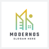 Modern Home Real Estate Letter M Logo