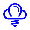 Cloud Ideas Logo Design Creative Bulb Cloud  Logo
