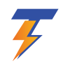 T Letter Thunder Logo