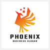 Phoenix Pixel Colorful Logo
