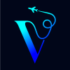 Adventure Travel Logo Design, Letter V Travel Logo