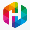 Letter H Hexagon Colorful Logo Design Vector v06
