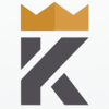 King Letter K Crown Logo Design Vector