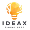 Ideax Polygonal Lightbulb Logo